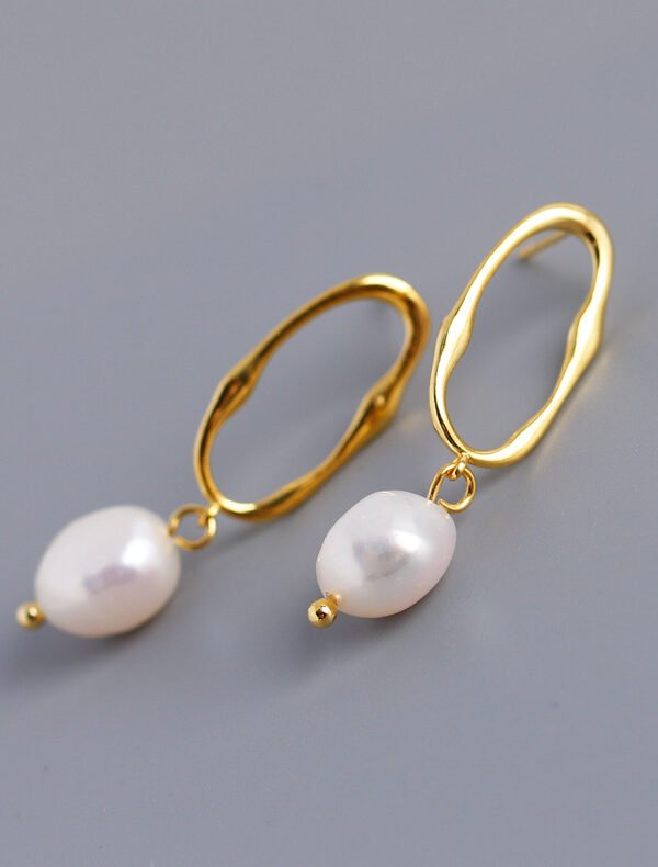 Natural Shaped Pearl Earrings