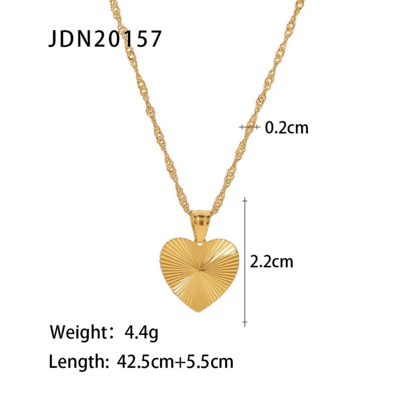 18K Stainless Steel Pendant Necklace - Image 9