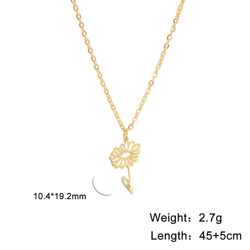 Spring Flower Pendant Necklace - Image 6