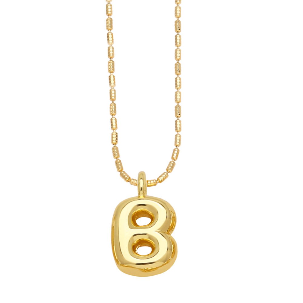 Balloon Alphabet Pendant Necklace