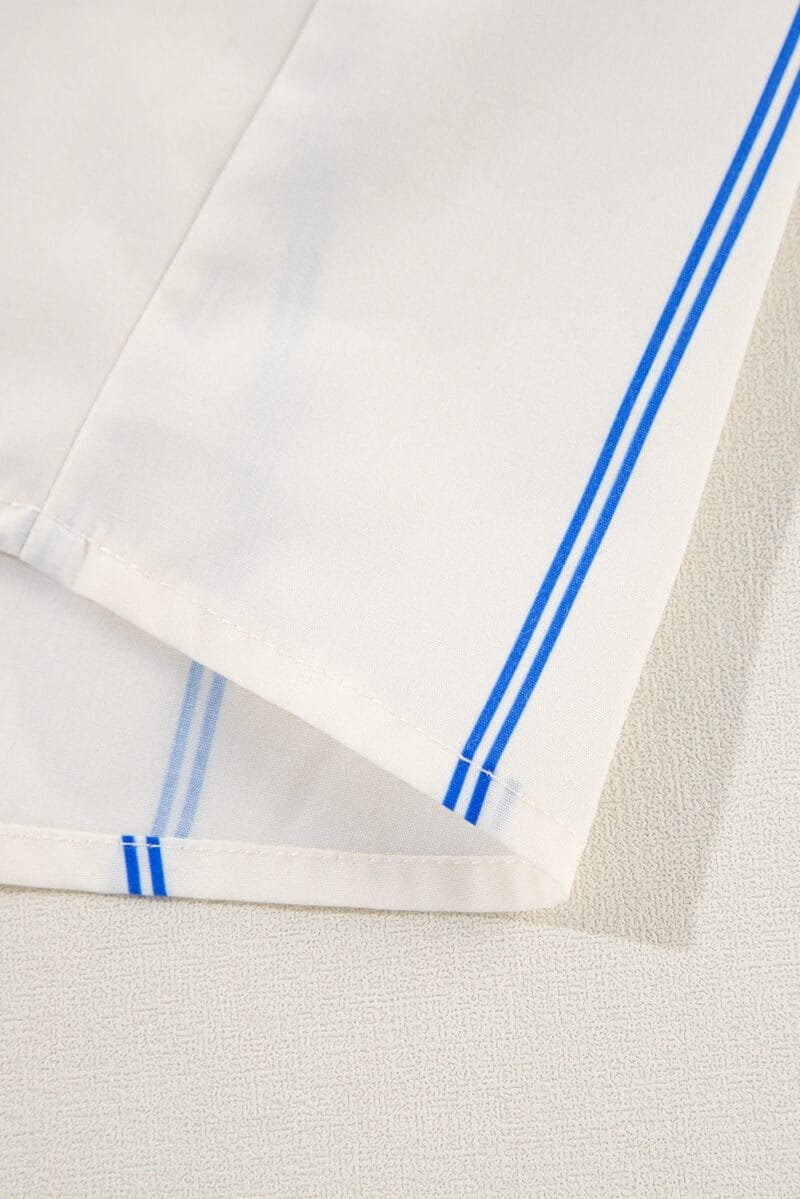 Drop Shoulder Bubble Sleeve Shirt - Image 13