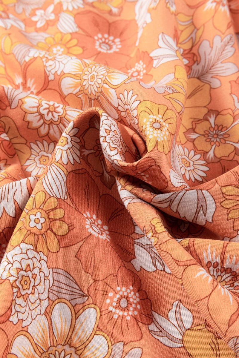 Grapefruit Orange Tie Wide Leg Pants - Image 7