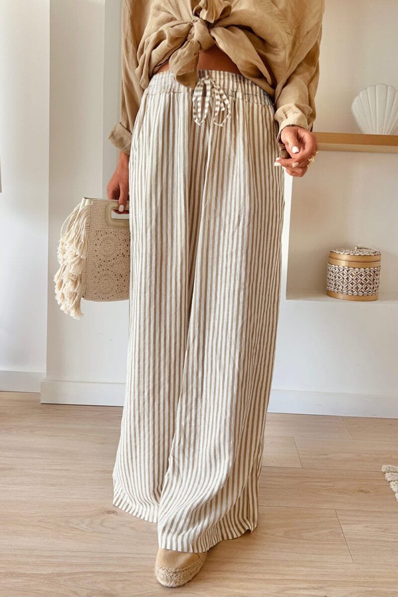 Wide Leg Drawstring Pants