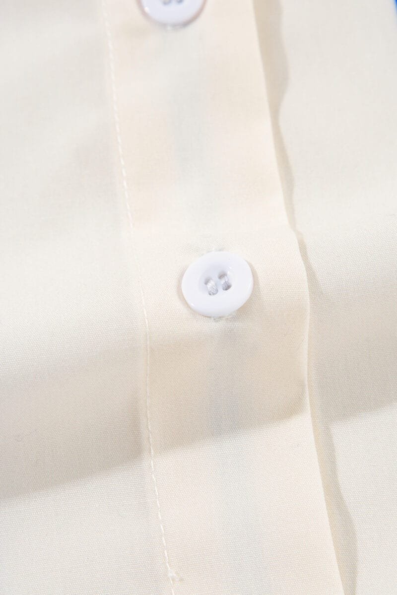 Drop Shoulder Bubble Sleeve Shirt - Image 12
