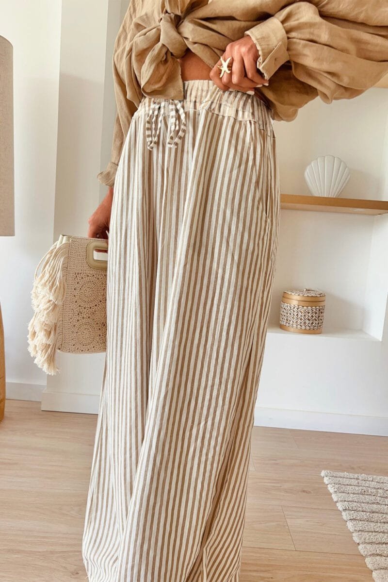 Wide Leg Drawstring Pants - Image 2