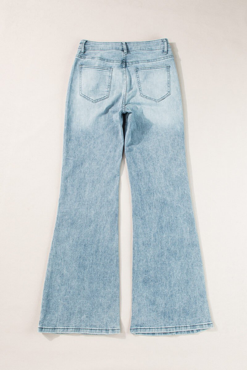 Dusk Blue Extra Wide Leg High Waist Jeans - Image 4