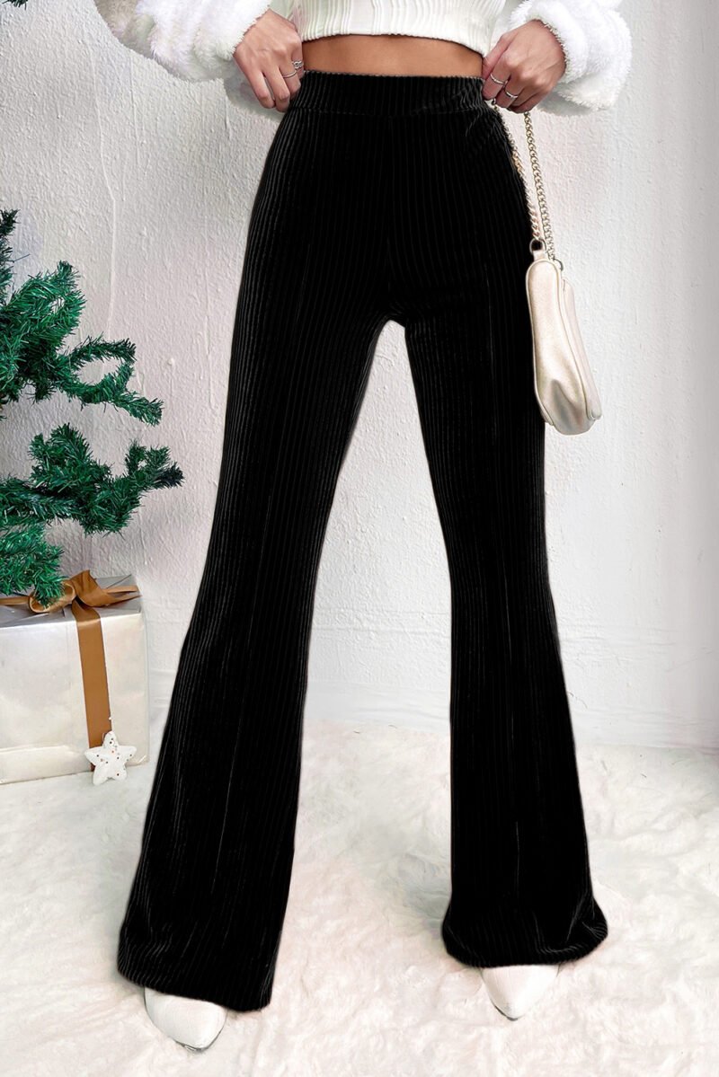 High Waist Flare Corduroy Pants