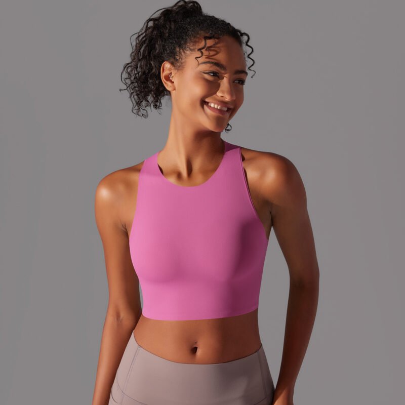 Seamless Open Back Yoga Top - Image 6