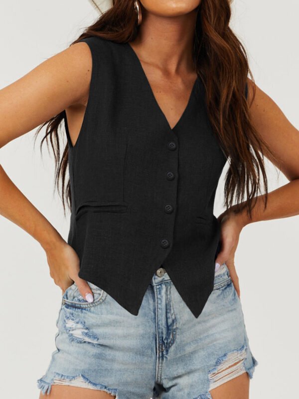 Button up Vest Shirt