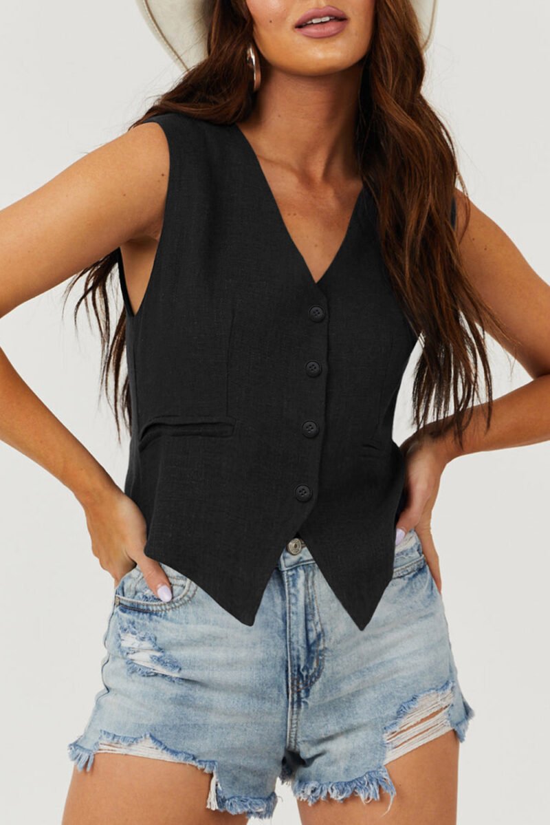 Button up Vest Shirt