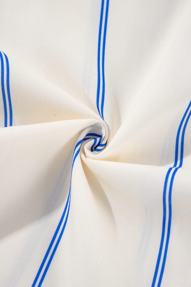 Drop Shoulder Bubble Sleeve Shirt - Image 14