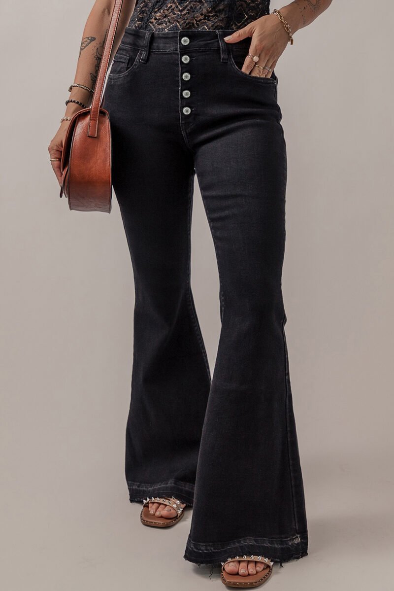 Vintage High Waist Bell-bottom Jeans