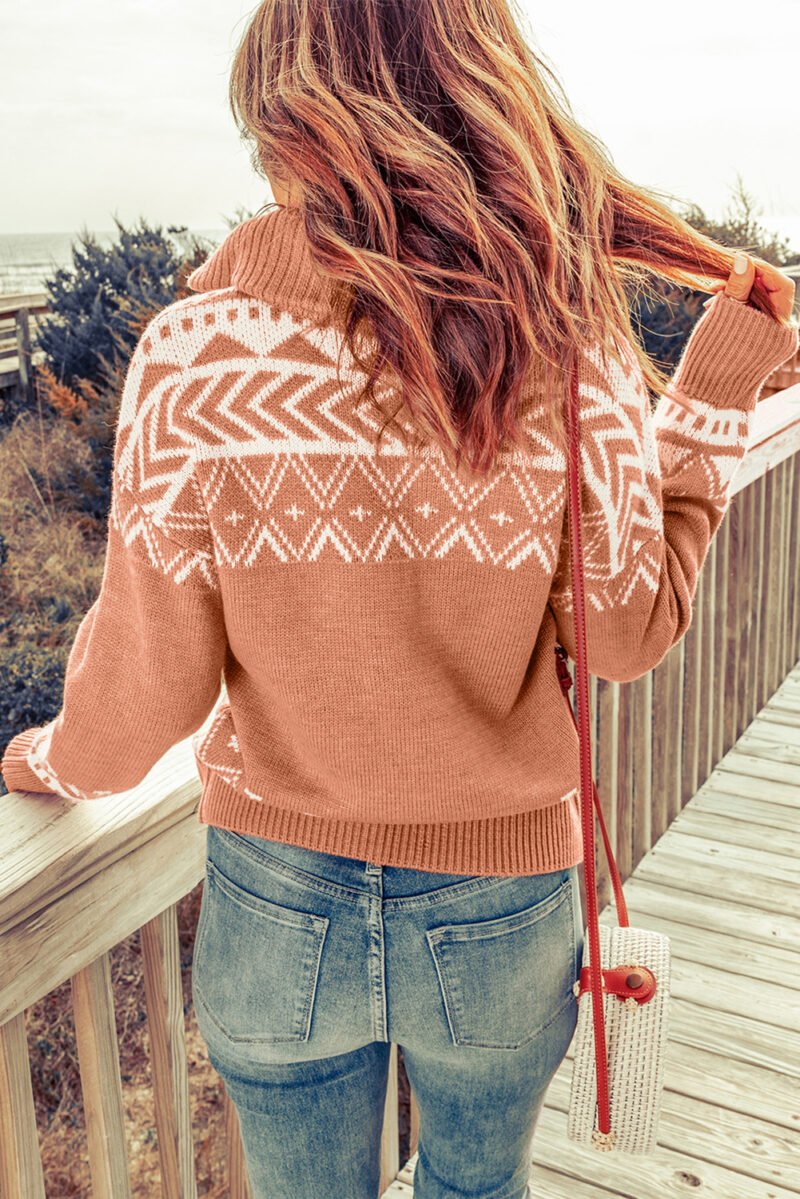 Quarter Zip Knit Sweater