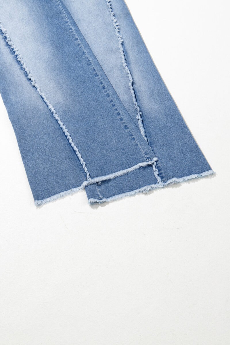 Raw Hem Flared Jeans - Image 11