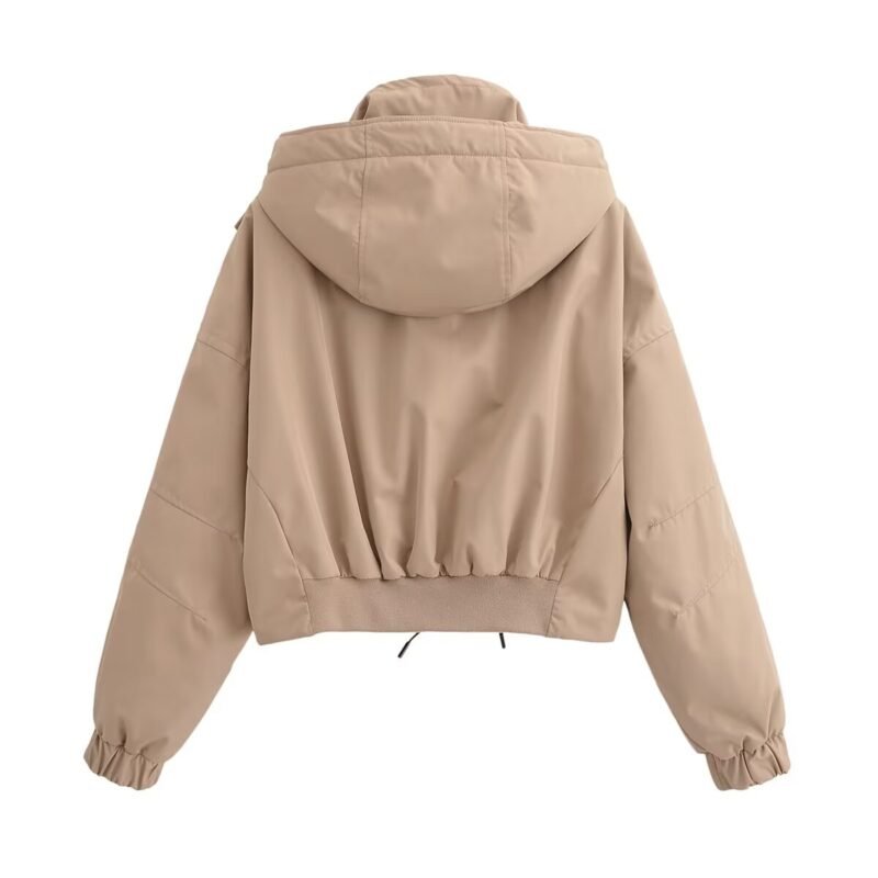 Cropped Hooded Jacket - Image 2