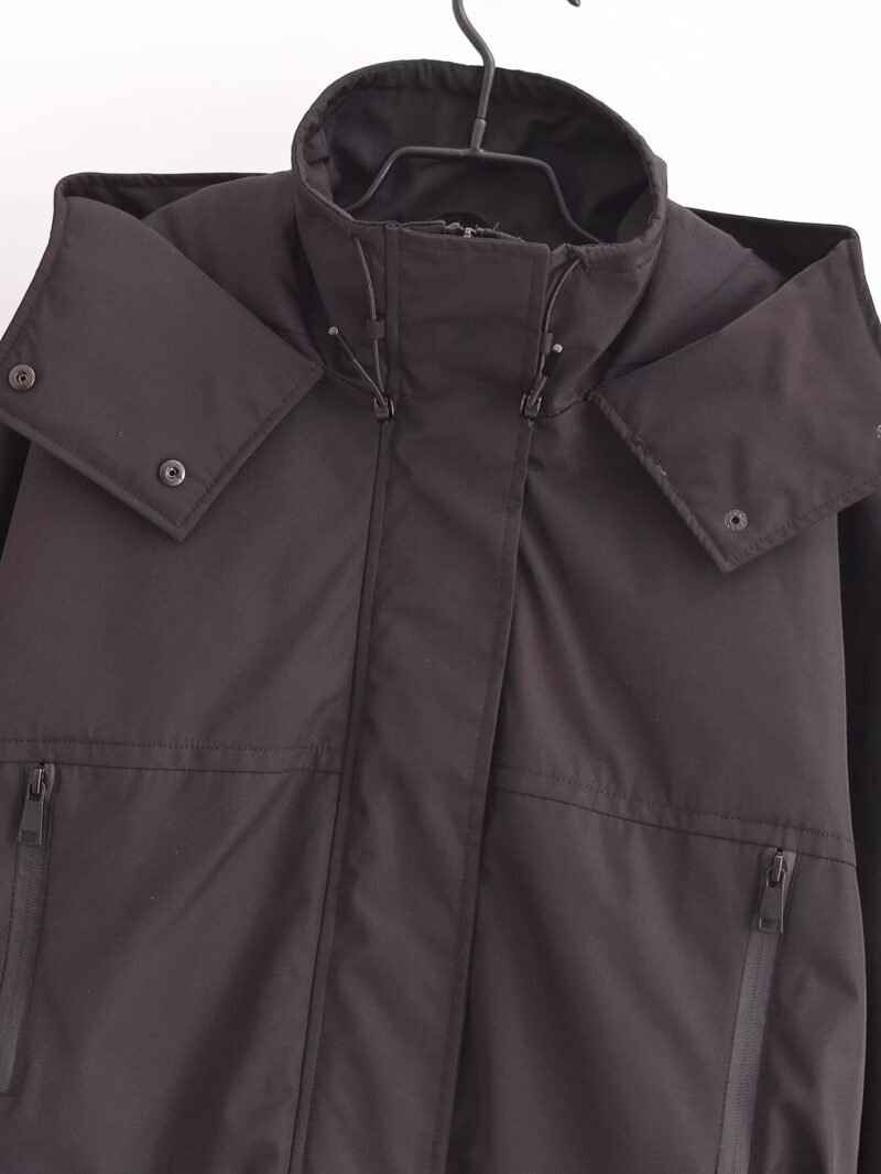 Cropped Hooded Jacket - Image 3