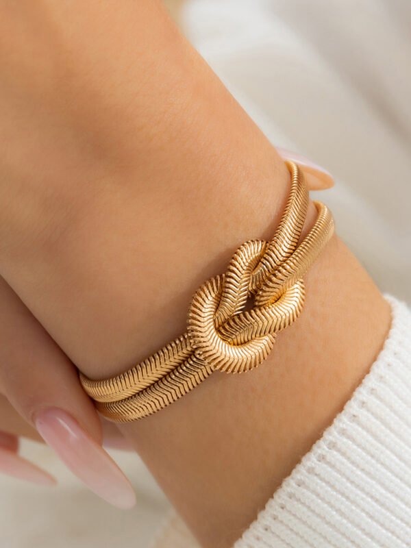 Knotted Snake Scale Bracelet