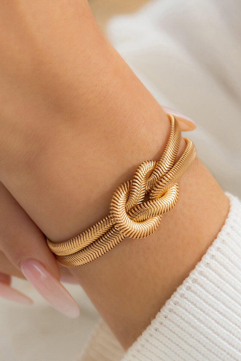 Knotted Snake Scale Bracelet