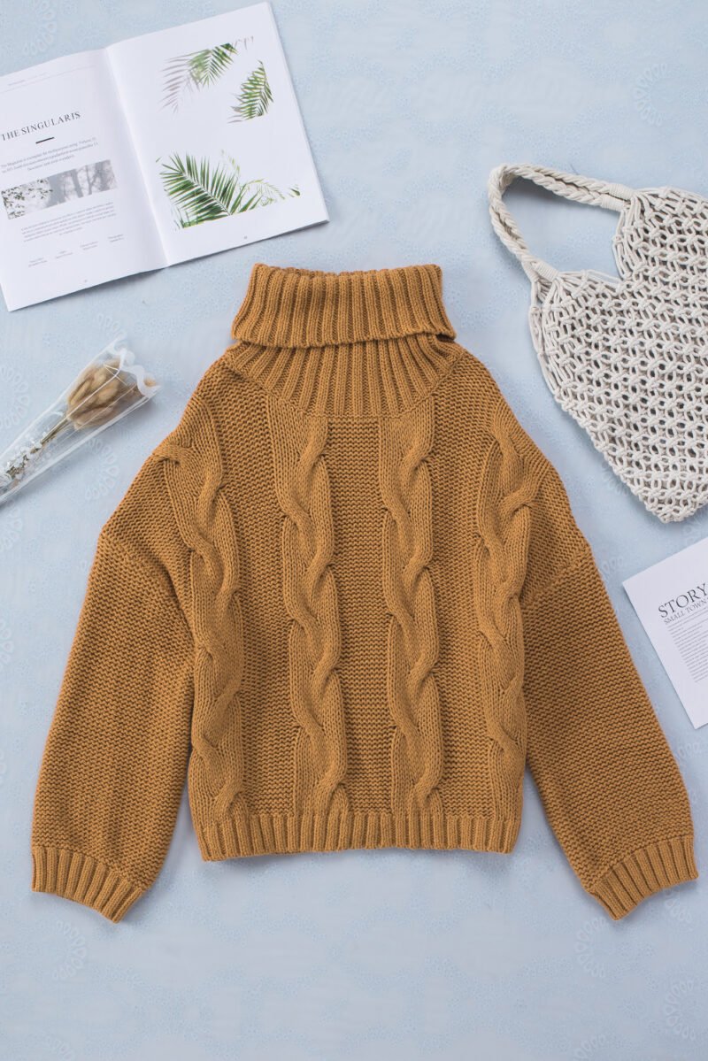 Oversized Turtleneck Sweater - Image 7