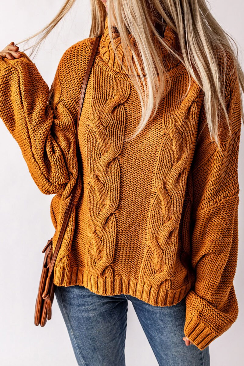 Oversized Turtleneck Sweater - Image 3