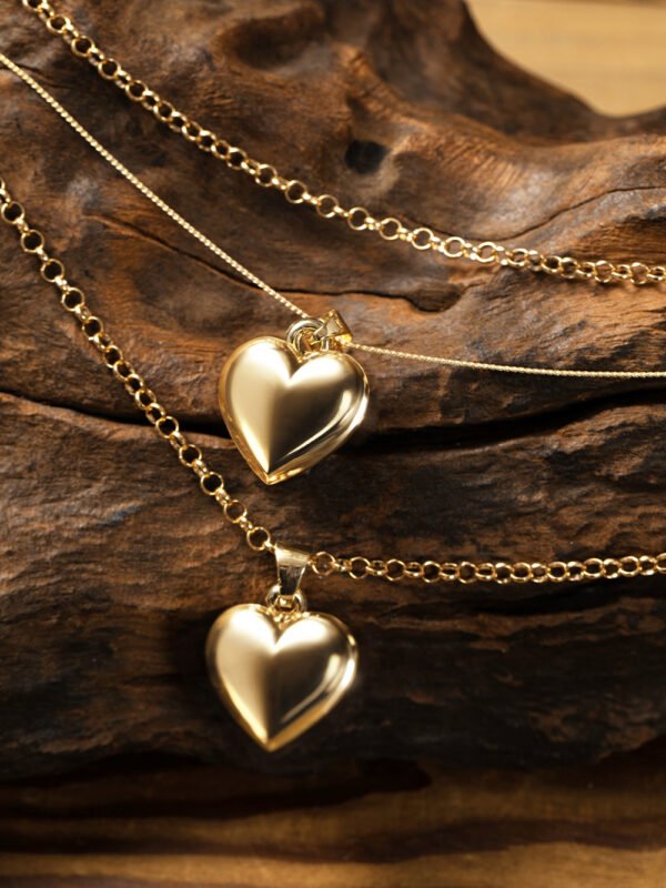 Multilayer Heart Pendant Necklace