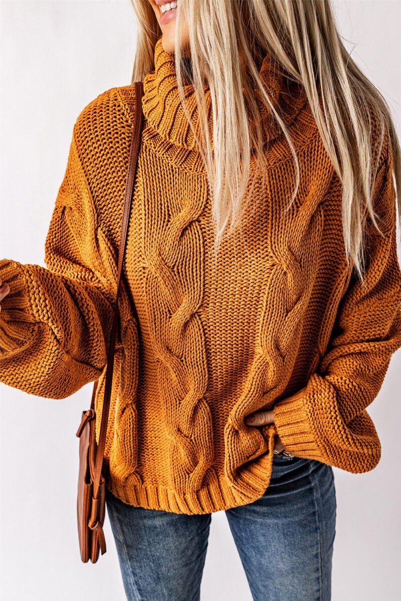 Oversized Turtleneck Sweater - Image 4