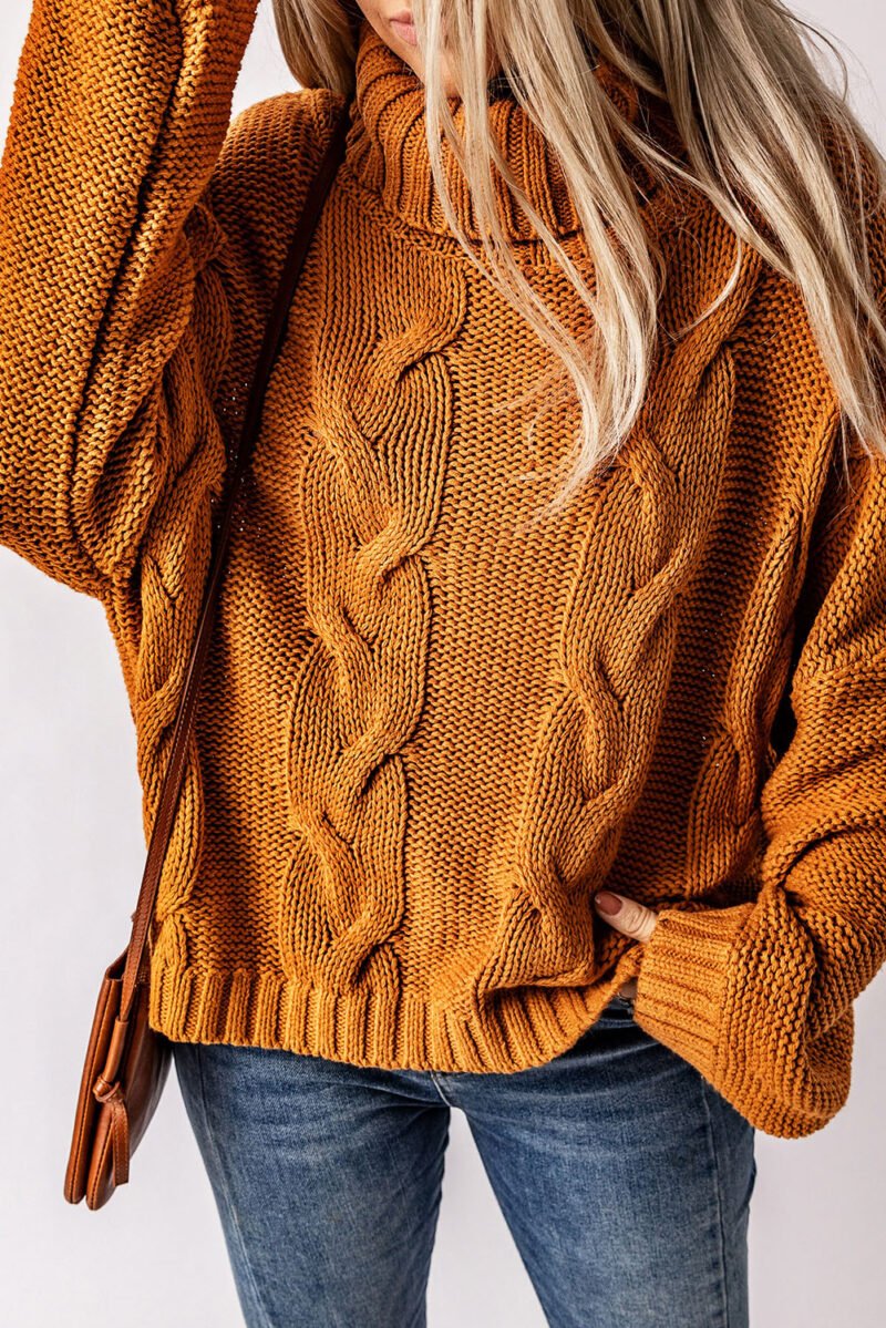 Oversized Turtleneck Sweater - Image 5