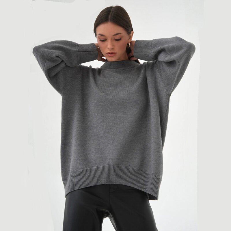 Oversized Mock Turtleneck Sweater