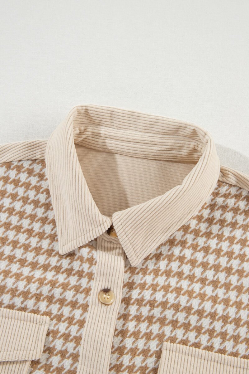 Houndstooth Corduroy Shacket - Image 17