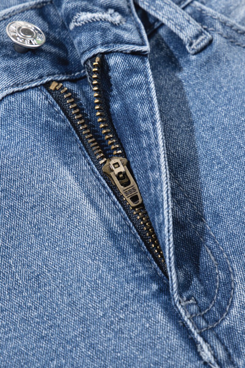 Raw Hem Flared Jeans - Image 8