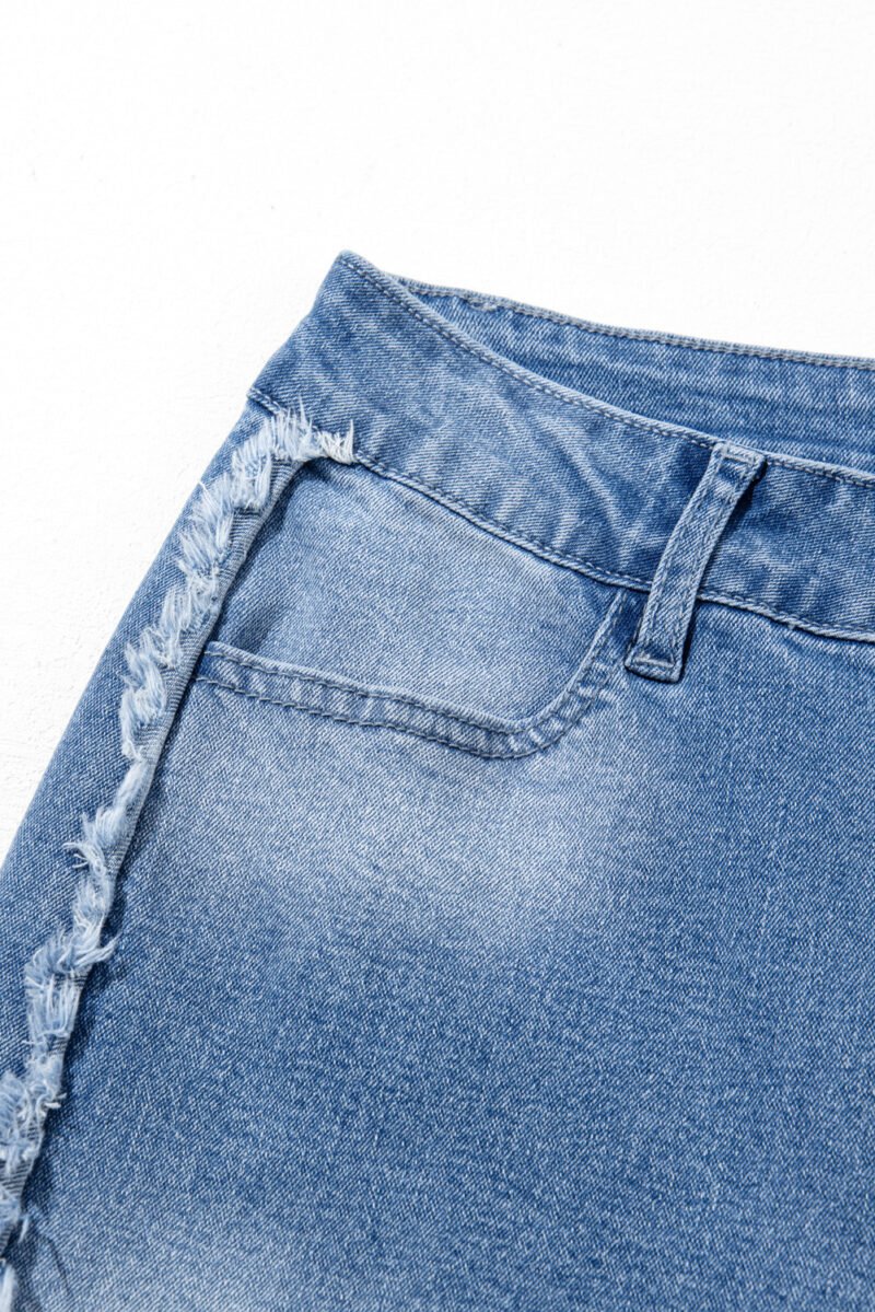 Raw Hem Flared Jeans - Image 9