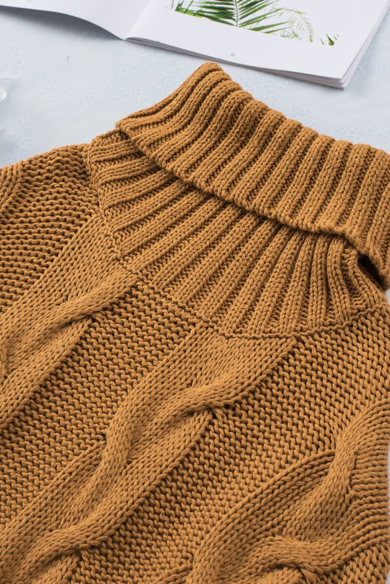 Oversized Turtleneck Sweater - Image 10