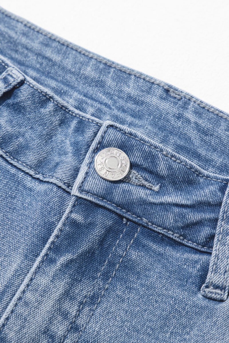 Raw Hem Flared Jeans - Image 7