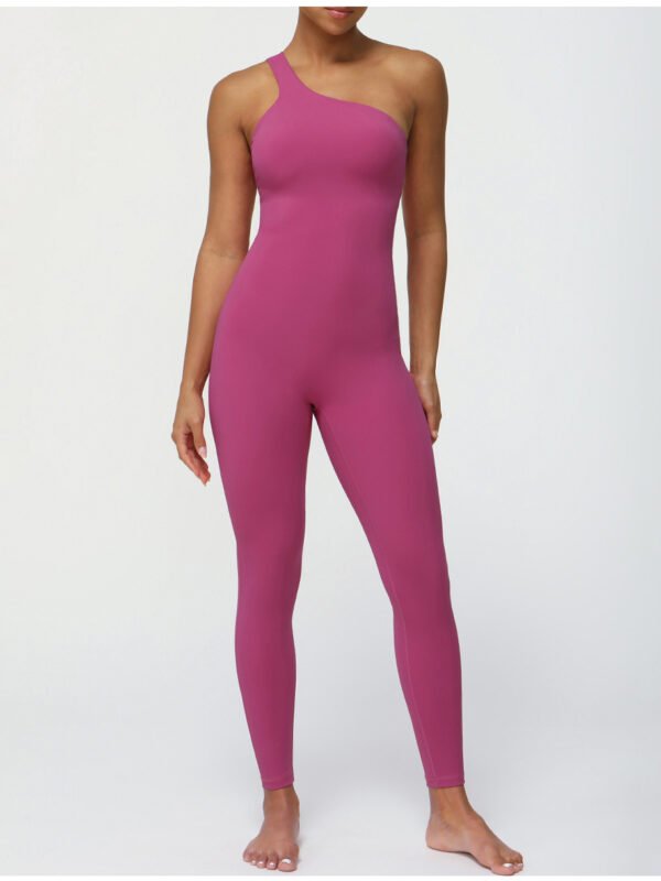 One Shoulder Yoga Jumpsuit