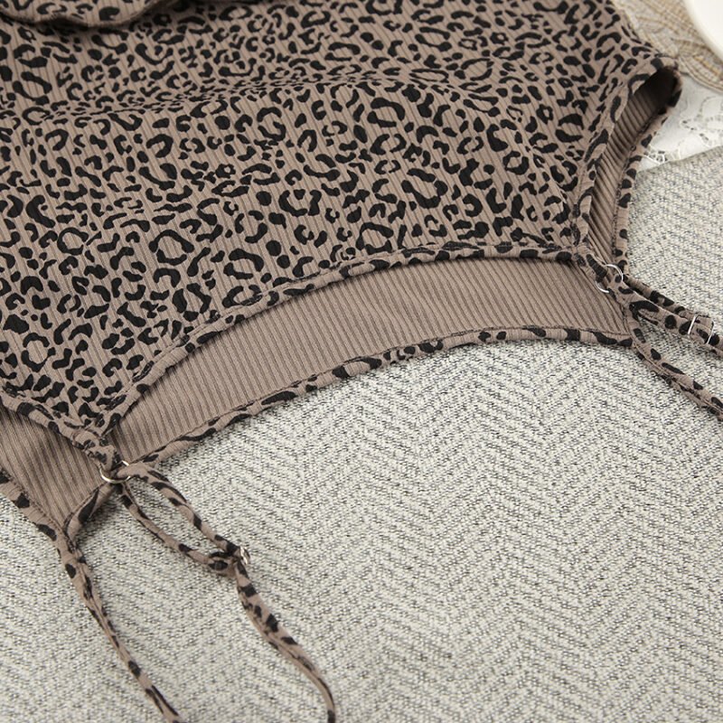 Leopard Print Three Piece Lounge Set - Image 8