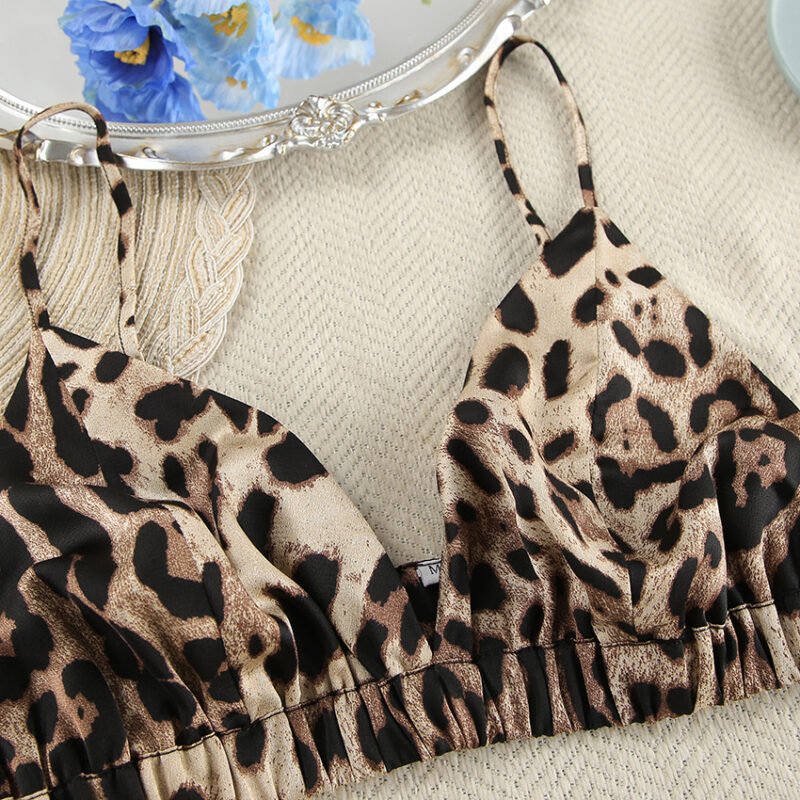 Satin Leopard Pajama Set - Image 6