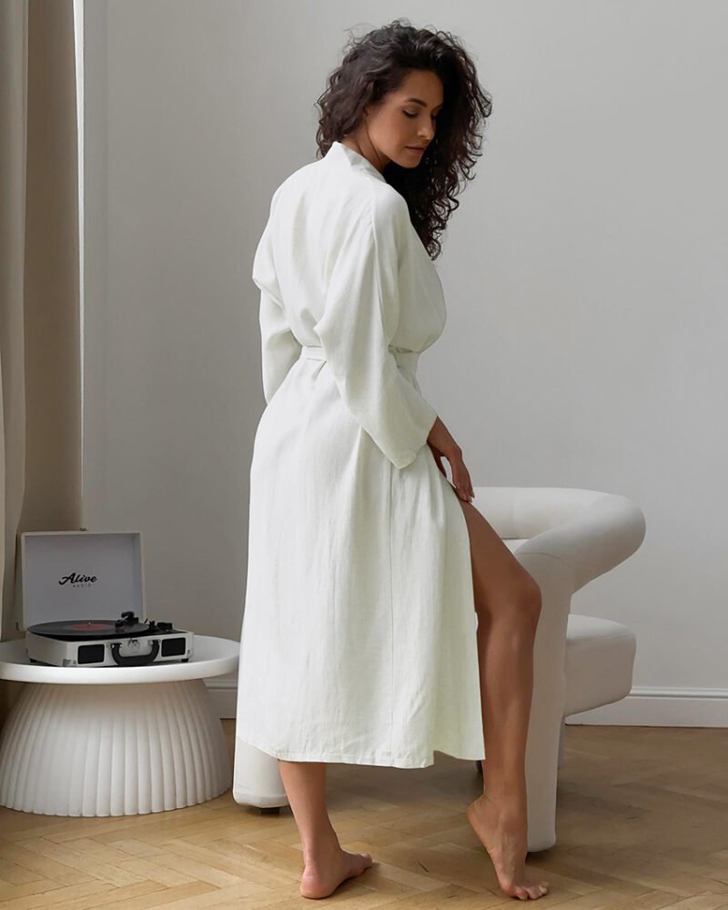 Summer Cotton Bathrobe - Image 3