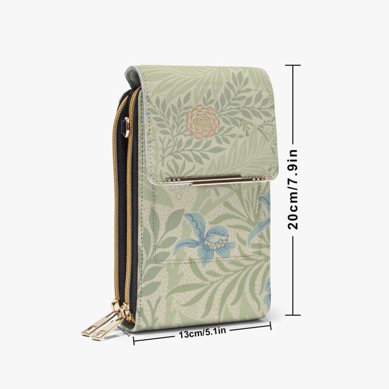Vintage Floral Crossbody Cell Purse - Image 3