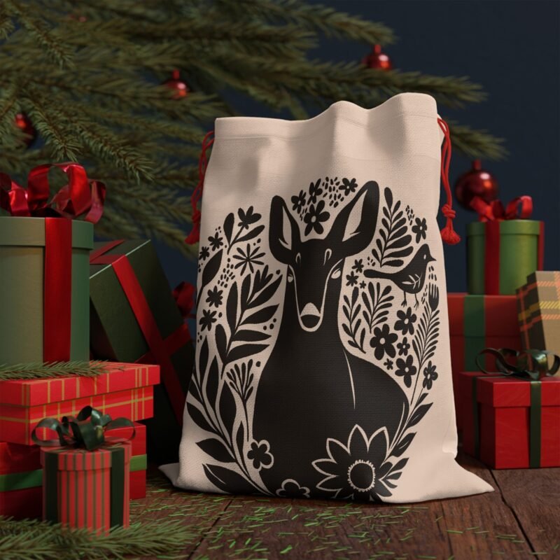 Folk Deer Gift Bag