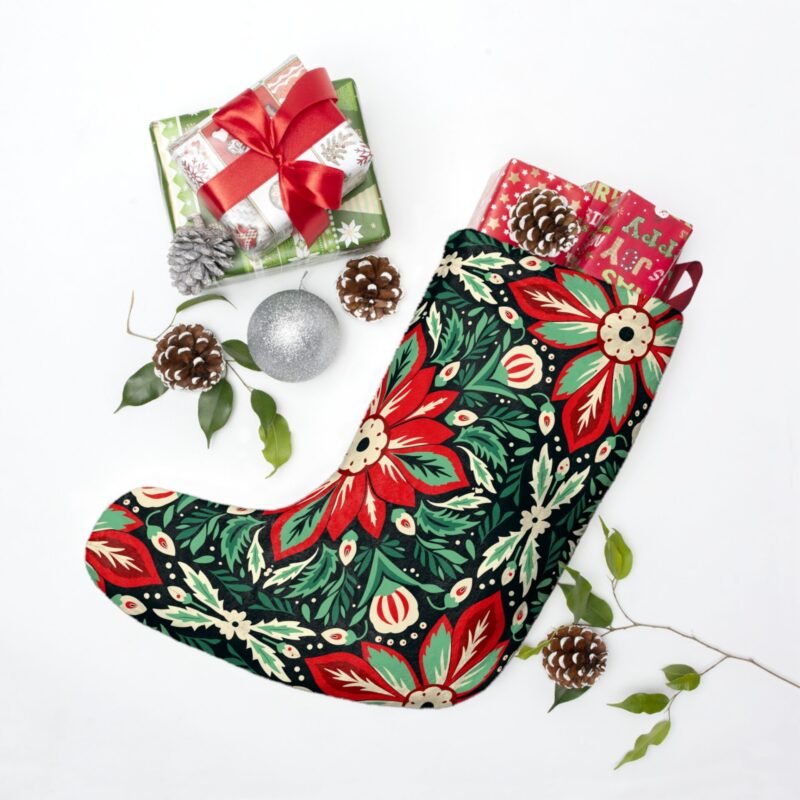 Poinsettia Christmas Stockings