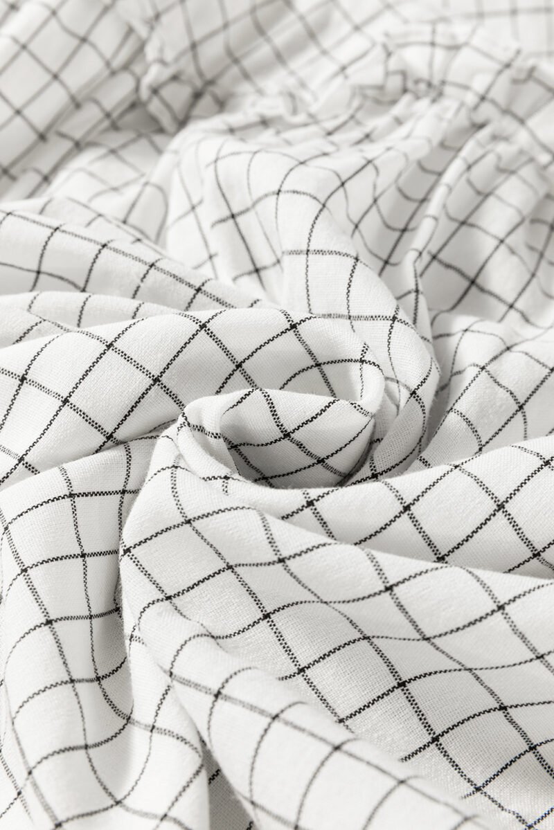 Checkered Frilled Babydoll Dress - Image 8