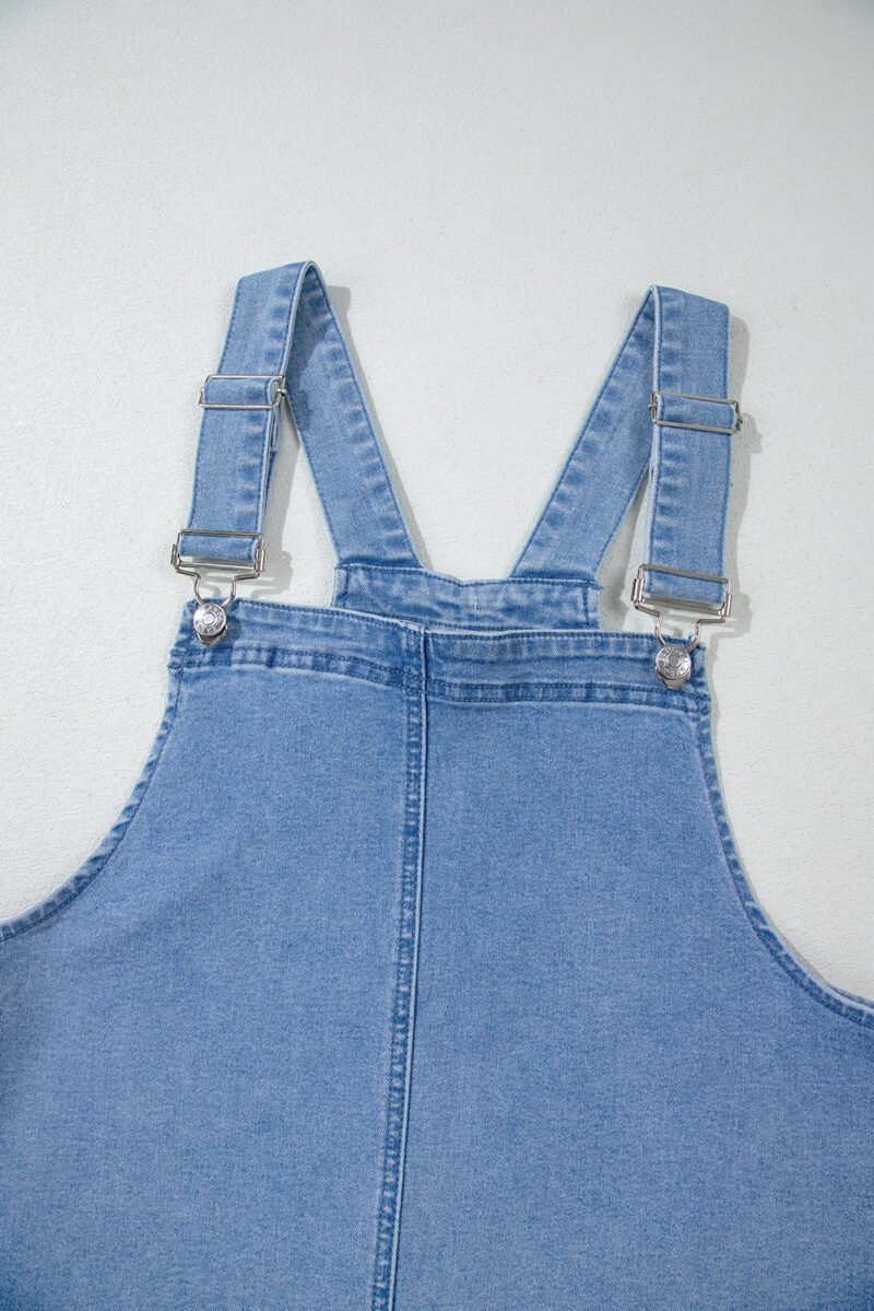 Denim Overall Dress - Image 11