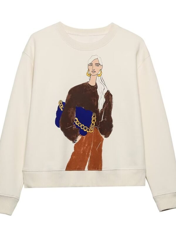 Street Fashion Printed Sweater