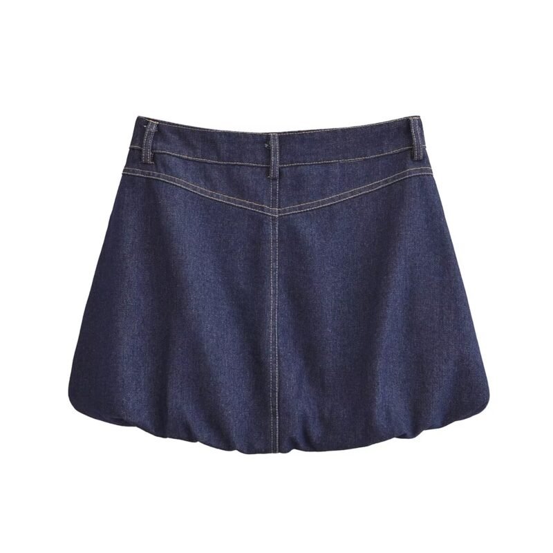 Summer Balloon Denim Skirt - Image 3