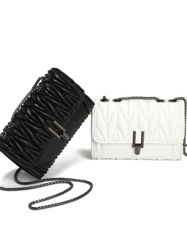 Rhombus Lock Crossbody Bag