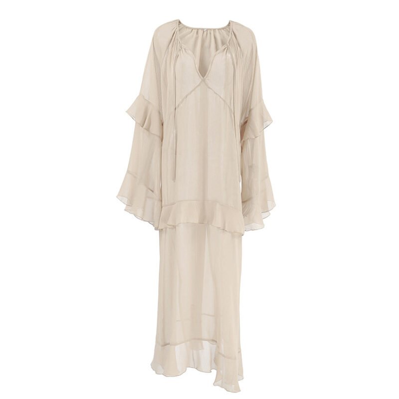 Sheer Tunic Maxi Dress - Image 5