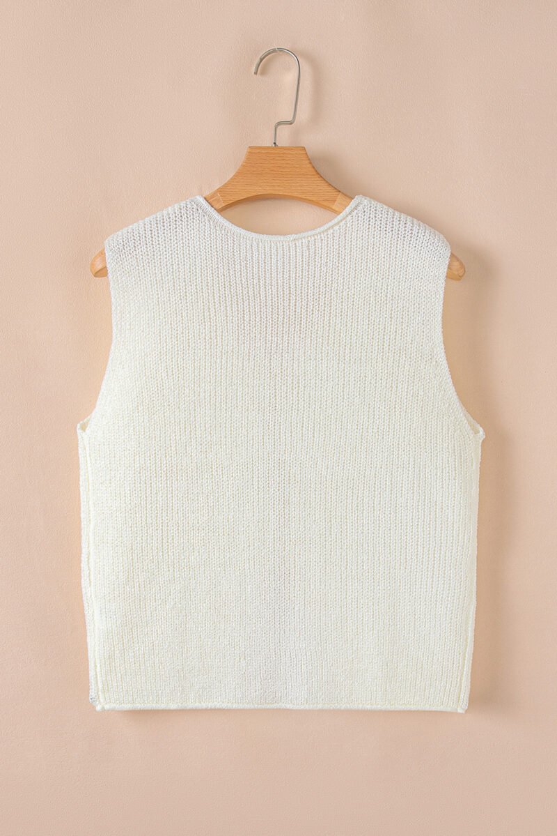 Double Lace-up Sweater Vest - Image 7