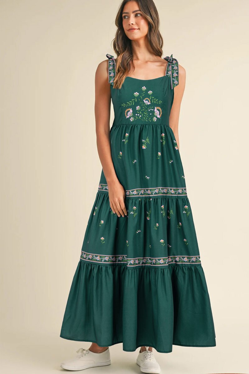Gunny Sack Style Tiered Maxi Dress - Image 3