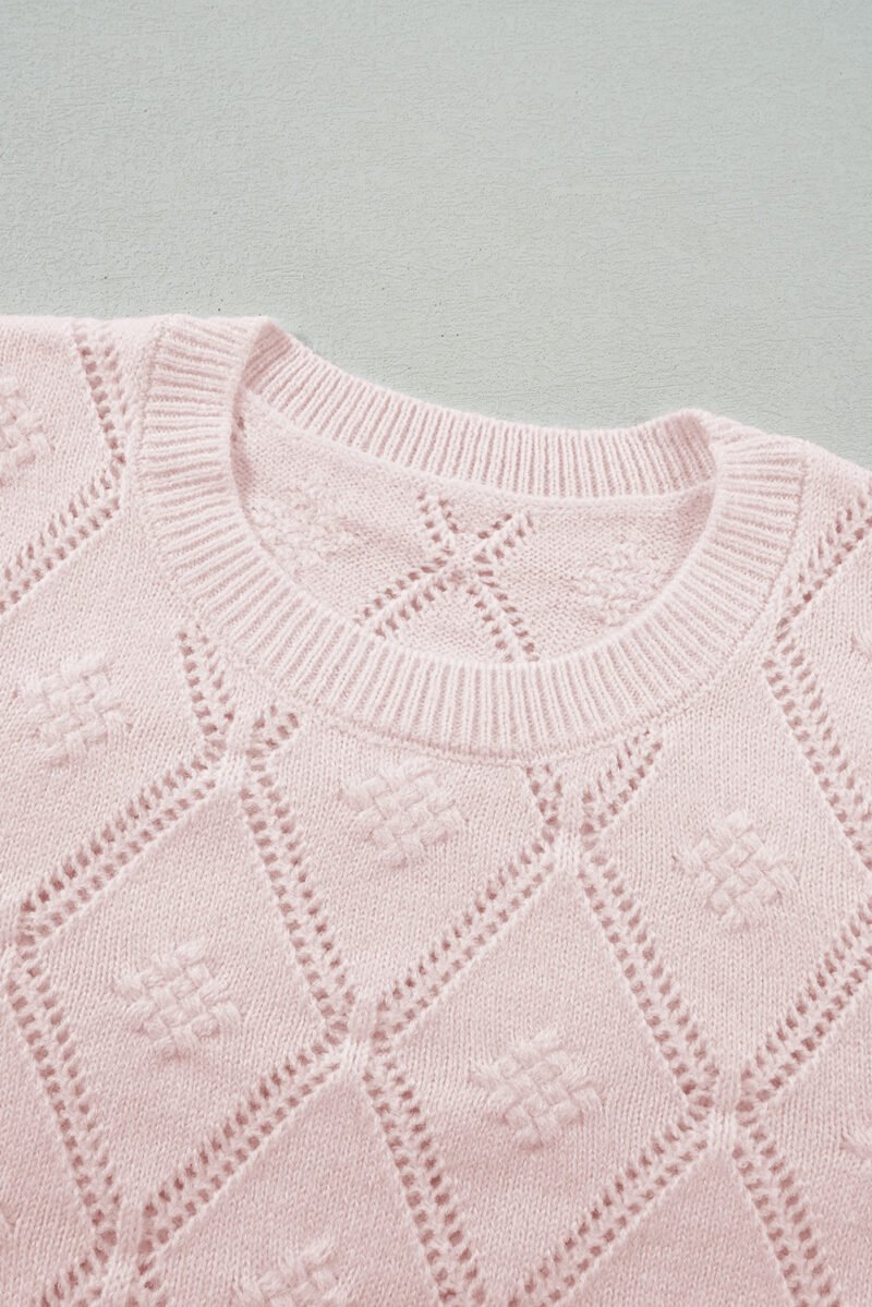 Blush Hearts Puff Sleeve Sweater - Image 8