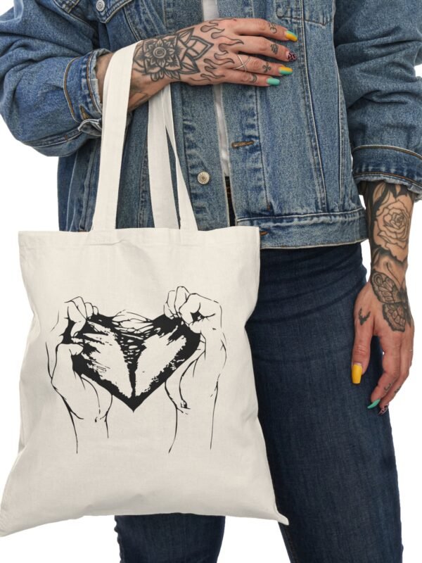 Shredded Heart Tote Bag